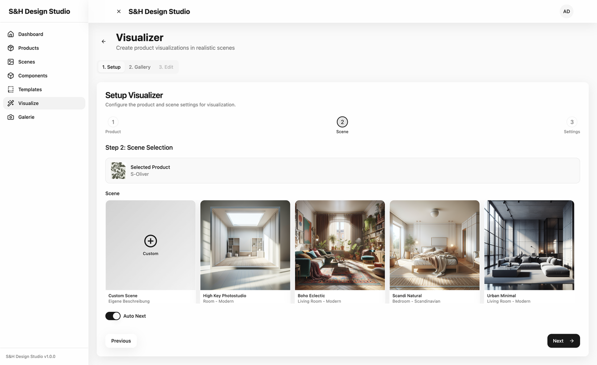 AI Visualizer Interface
